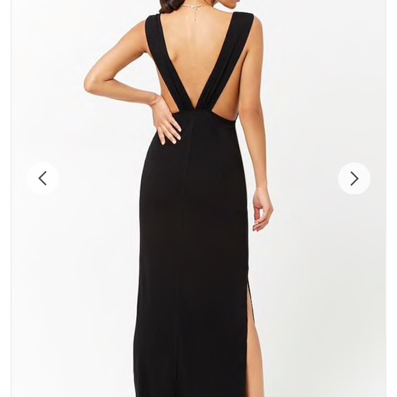 Forever 21 Plunging Ribbed Knit Maxi Dress - Olive - Picture 5 of 8